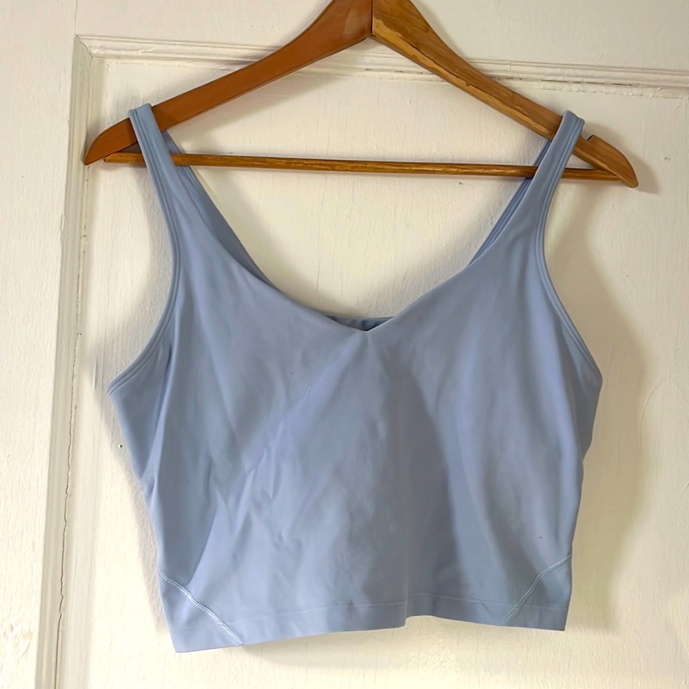 Light blue Lululemon align tank with built in support- PERFECT for spring